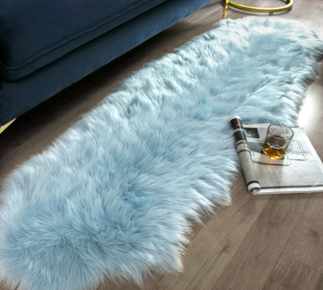 Faux Sheepskin Fur Rug – Fluffy Non-Slip Area Carpet
