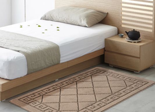 Machine Washable Doormat-Hardwearing Loop Pile Rug for Hallway