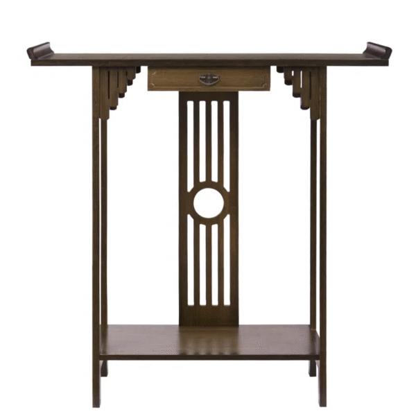 Rustic Farmhouse Console Table with K-Frame – 140cm Entryway