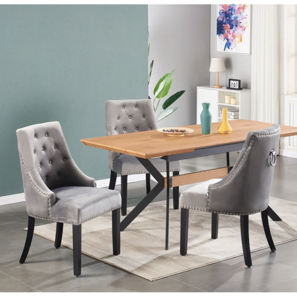 Extendable Oak Dining Table with Self-Storing Leaf - Image 3