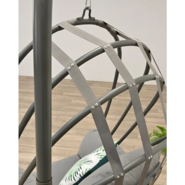 Hanging Swing Chair with Stand and Cushion - Image 2