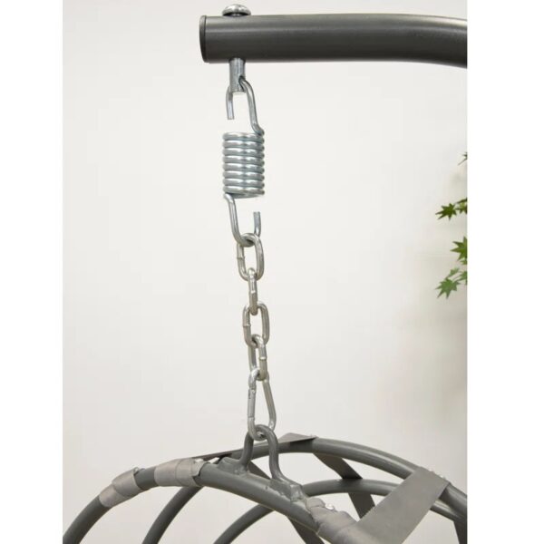 Hanging Swing Chair with Stand and Cushion - Image 3