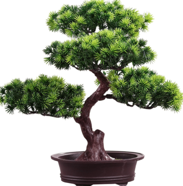 Fake Bonsai Tree Artificial Bonsai Plant in Decorative Pot - Image 2