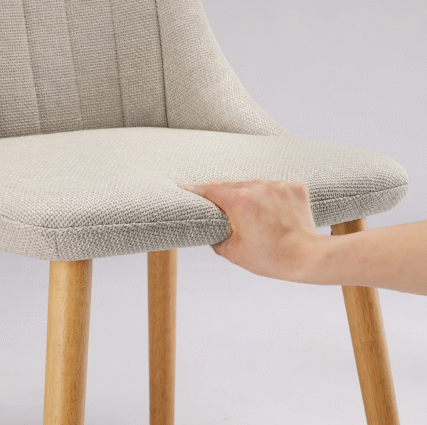 Linen Dining Room Chairs Set of 4 - Stylish and Classic - Image 4