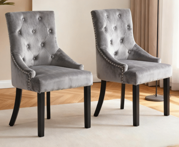 Glossing Dining Table and 4 Chairs Set – 4 Seater Kitchen Table and Chairs